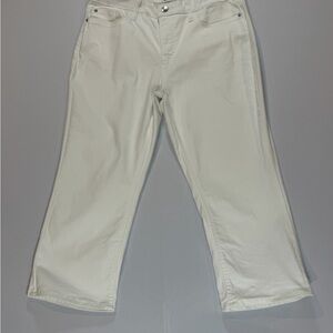 White Lee Capris Pants Size: 16 M